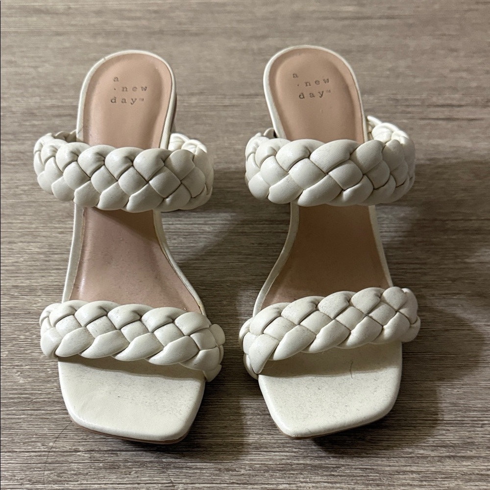 Target A New Day White Braided Sandals